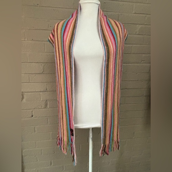 Barbarossa striped wool blend scarf - Picture 6 of 11